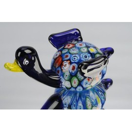 M Design Art Handcraft GlassSapphire Millefiori Duck Sculpture [Kitchen]