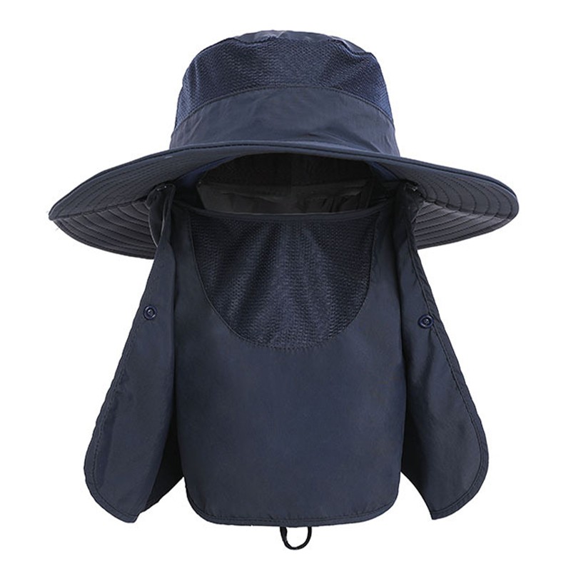 Sun Hat UV Protection Cap Wide Brim Nylon Breathable Quick