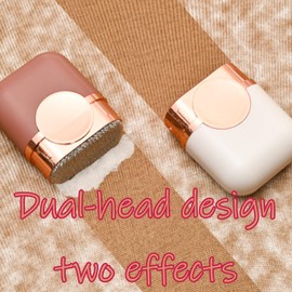 Reusable Lint Roller,2 In1 Washable Lint Remover, Equipped with Lint Brush, It is Very Suitable for Households with Pets. (1, Gold Trimmed Brown)