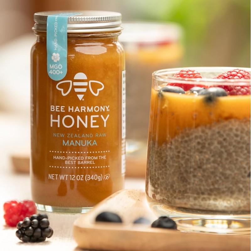 Bee Harmony Raw Manuka Honey, 400+ MGO, New Zealand, 12