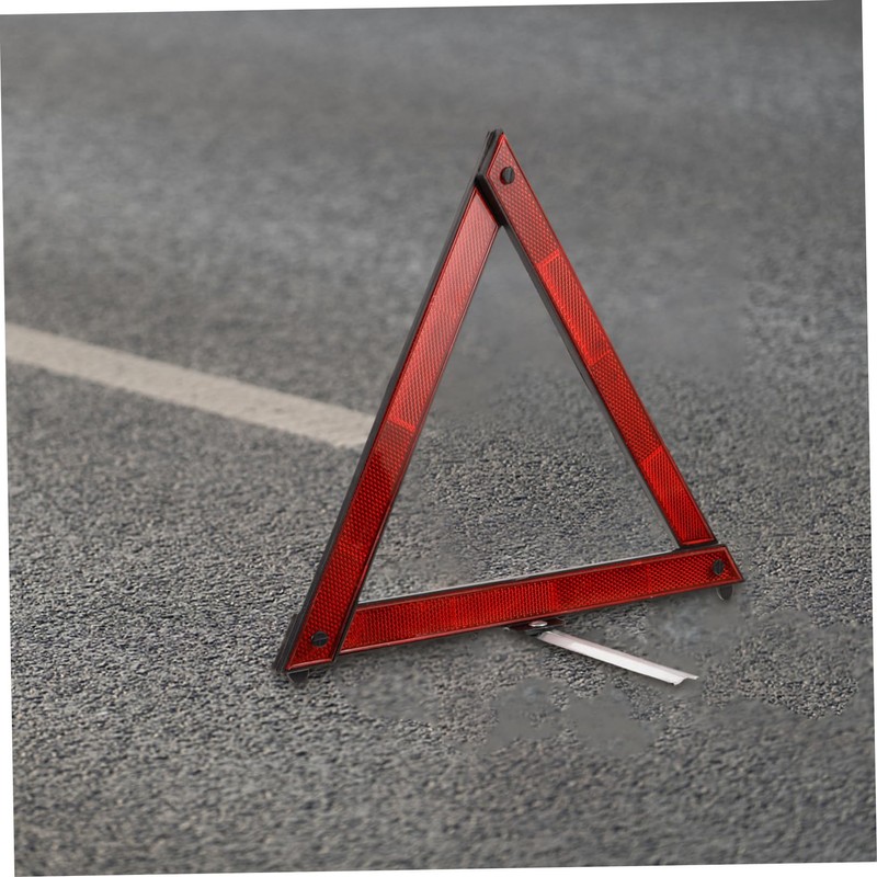 Healeved 3pcs Reflective Road Emergency Triangle Kit Warning Sign for
