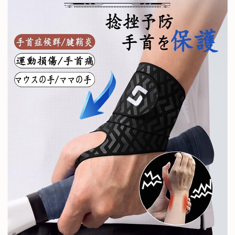 Wrist Supporter, Ultra Thin, 0.04 inches (0.99 mm), Lightweight and