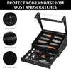 Emfogo Pocket Knife Display Case, Large Knife Collection Box for