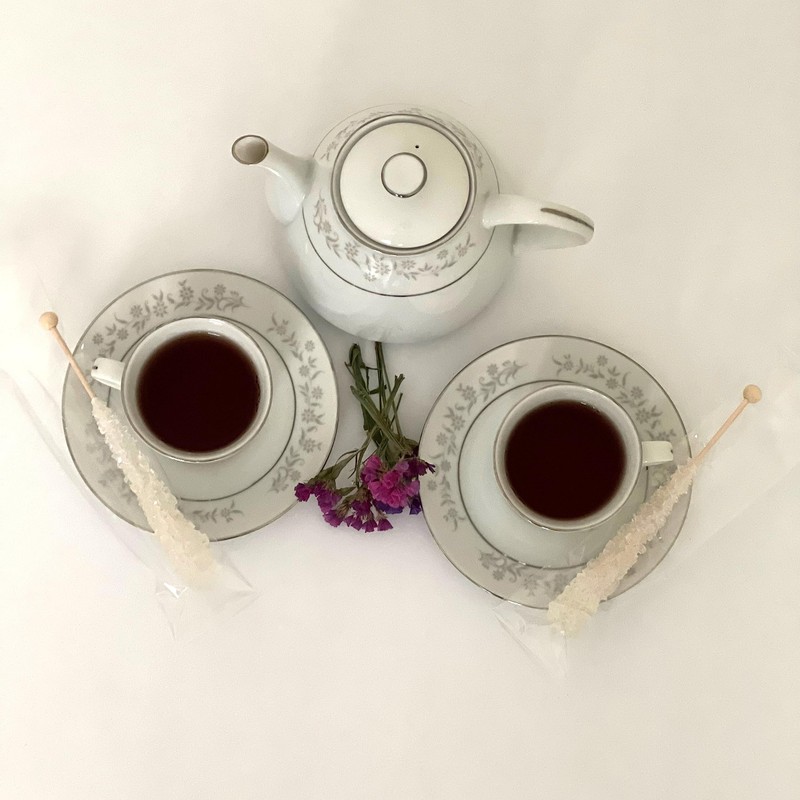 Classic Rock Candy Sticks, Sugar Rock Crystal Lollipops, Individually Wrapped