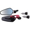 MotorToGo One Pair Red Stem Black House CNC 7/8" Handlebar