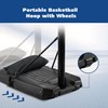 Basketball Hoop Outdoor 6.7ft-10ft Adjustable with 44 inch Backboard Portable