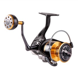 Cabom Nytex Saltwater Spinning Reel with Carbon Fiber Body, Stainless Steel Main Shaft, 5.2:1 Gear Ratio, 20KG/44Lbs Max Drag, 13+1 BBS Powerful Long Shot Reel for Surf Casting, Size 1000-6000