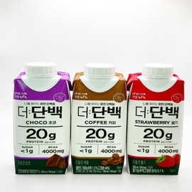 Binggrae The Protein Drink 250ml 6 Strawberry + 6 Chocolate + 6 Coffee / 빙그레 더단백 드링크 프로틴 250ml 딸기 6개 + 초코 6개 + 커피 6개