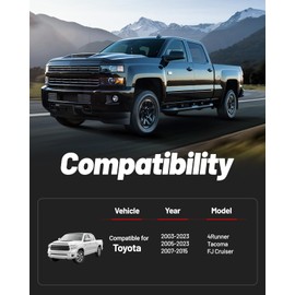 EVIL ENERGY 3" Leveling Lift Kit Compatible with Toyata 2005-2023 Tacoma 2WD/4WD (6 lugs only), 2003-2023 4Runner, 2007-2015 FJ Cruiser, 3 inch Front Suspension Strut Spacers Black