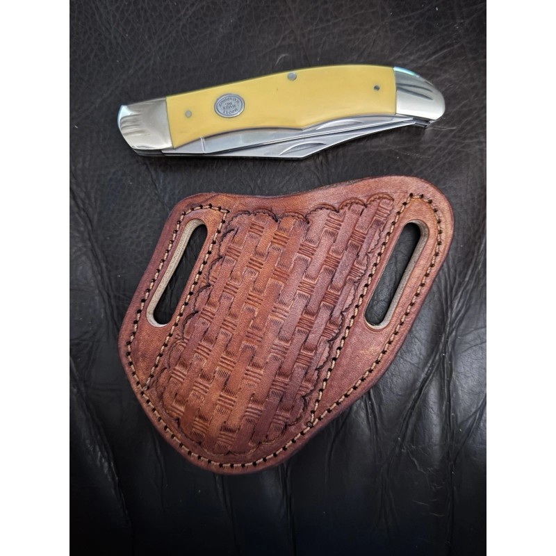 Hardman Custom Leather Knife Sheath Fits Moore Maker,Case, Schrade, Buck