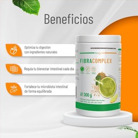 Nutrasien100 Fibracomplex  Suplemento en Polvo  Sin Azcar y Vegano  60 Porciones  Salud Digestiva con Frutas, Verduras y Semillas  Sabor Pia          