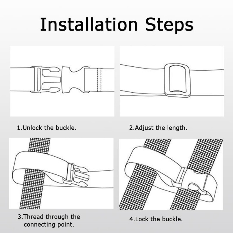 Tie Down Strap, Adjustable Nylon Strap, Car Luggage Straps, Heavy