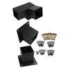 3 Piece Slanted Roof Pergola Bracket Set for 4x4 Posts,
