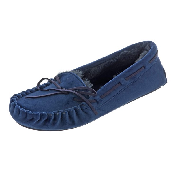 Autumn Faith E G O Mens Faux Suede Moccasin Slippers,