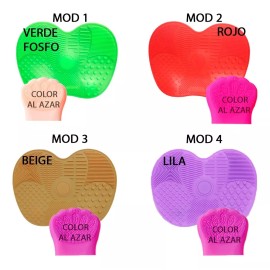 Veraly Duo Cepillo Exfoliante Facial Silicona Tapete Limpia Brocha