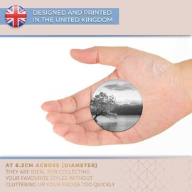 Destination Vinyl ltd Magnet for Refrigerator, Fridge BW - Cute Lake Wanaka New Zealand for Office, Cabinet and Whiteboard, Magnetic Stickers, 39214