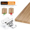Ravinte 10 Pack 5 Pairs Semi-Overlay 1/2 inch Self-Closing Face