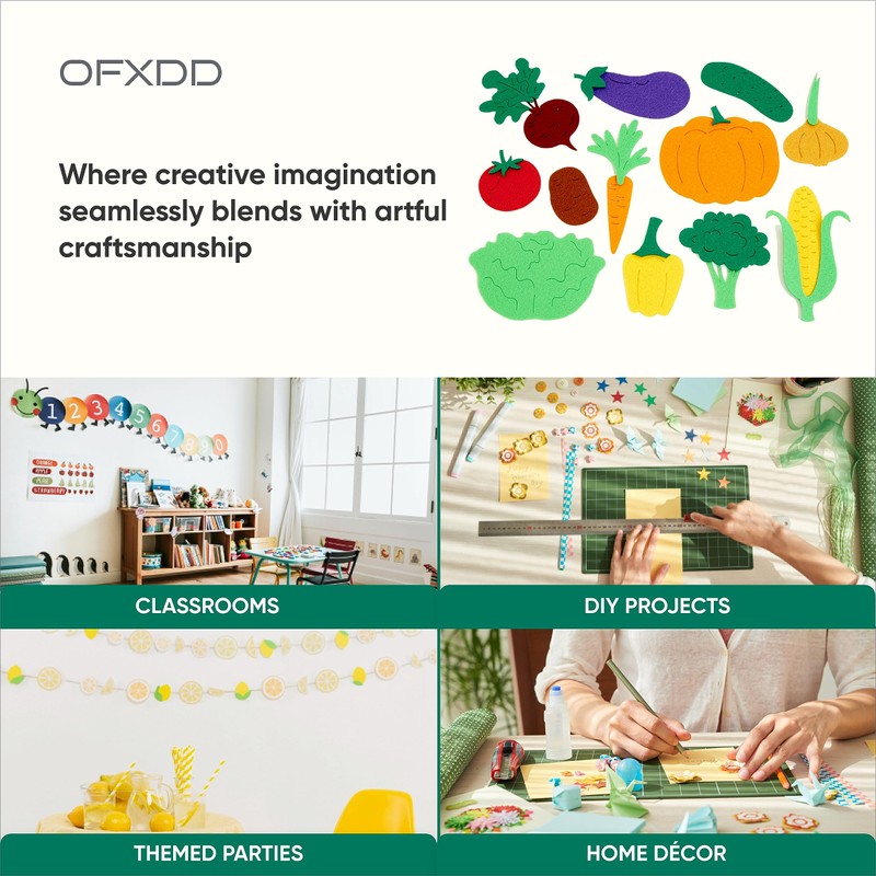 Felt Vegetables - Felt Figures Set - Felt Board Pieces