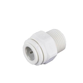 John Guest 3/8" NPTF Push-To-Connect x 3/8 in Male MIP Adapter Plumbing Fitting