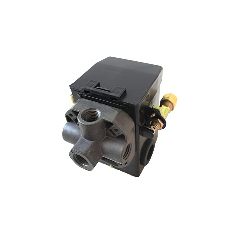 LEFOO Air Pressure Switch, 4 Ports, 85-115 PSI, 20 Amp,