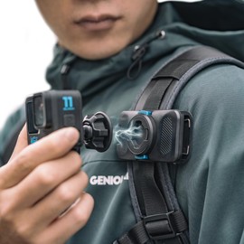 SUREWO Magnetic Quick Release Backpack Clip Mount for GoPro, 360° Rotation, Quick Clip Mount Compatible with GoPro Hero 13,12, 11, 9, 8, 7, 6, 5, DJI Action 5 Pro/4/3 and More