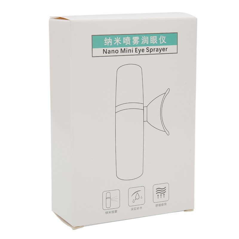 Portable Eye Sprayer Nanometer Facial Atomizer Handheld Facial Moisturizing MachineWhite