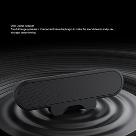 Computer Speakers for Desktop PC,HD Stereo USB Speaker Bar,Monitor Speakers with Loud Sound,Volume Control Easily Clamps for Laptop,PC