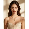 JIYVY32 14K Gold Plated Q Chic Initial Letter Keepsake