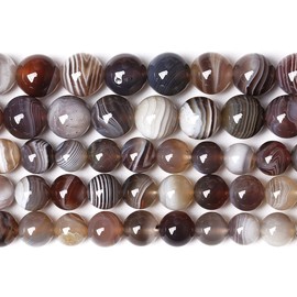 90 piezas de ágata natural Sardonyx de Botswana AAA de 4 mm para hacer joyas, piedra de energía cristal, poder curativo, pulsera y collar de 15 pulgadas (ágata Sardonyx de Botswana, 4 mm)