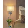 2-Pack Bedside Lights, Plug in Wall Sconce with Two USB