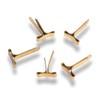 1000 x Brass Gold 16mm Length Padded Mailing Bag Clips