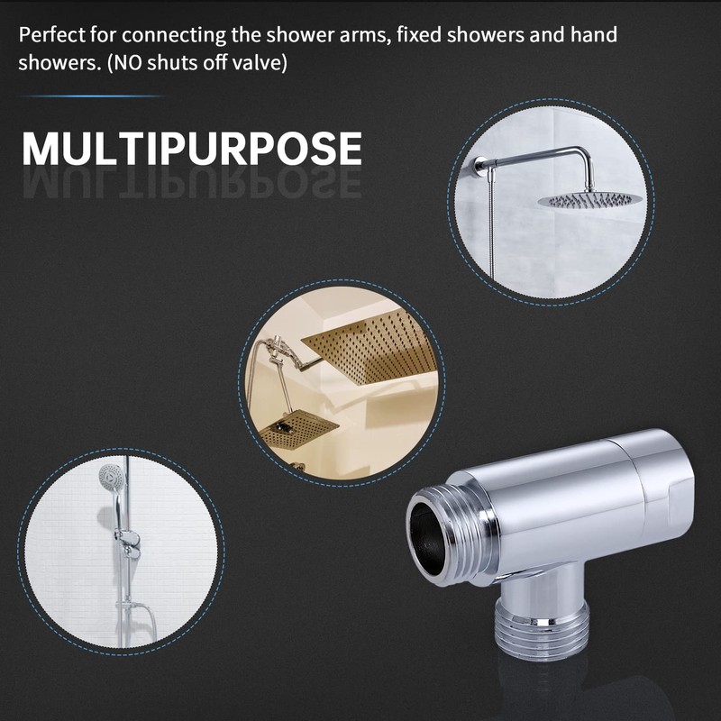 G-Promise All Metal 3 Way Diverter, Hose Fitting Tee, T