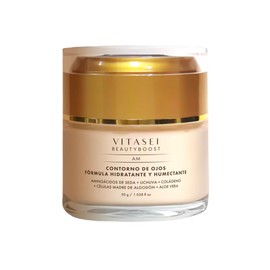 Vitasei Beauty Boost | Contorno de Ojos de Día con Células Madre y Aminoácidos de Seda de 30gr | Ácido Hialurónico | Aloe Vera