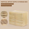 Vencer 12-Drawer Pine Artist Supply Storage Box - Effortlessly Organize