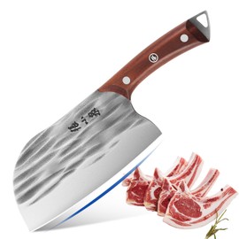 ZHANG XIAO QUAN SINCE 1628 Handmade Forged Ancient Chopping Knife Stainless Steel Professional Chinese Chopper Knife for Meat Vegetable