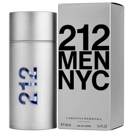 Carolina Herrera Carolina Herrera 212 Men EDT Spray - Timeless Sandalwood Scent with Fresh, Energetic Green and Sensual Peppery Spice Notes, 3.4 oz