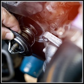 HEROFFIX Thermostat Housing Assembly Replacement for Ford Escape 2005-2015, No.L32715170/L32715170A/L32715171/L328-15-170A Plastic Metal Black 1 Pc