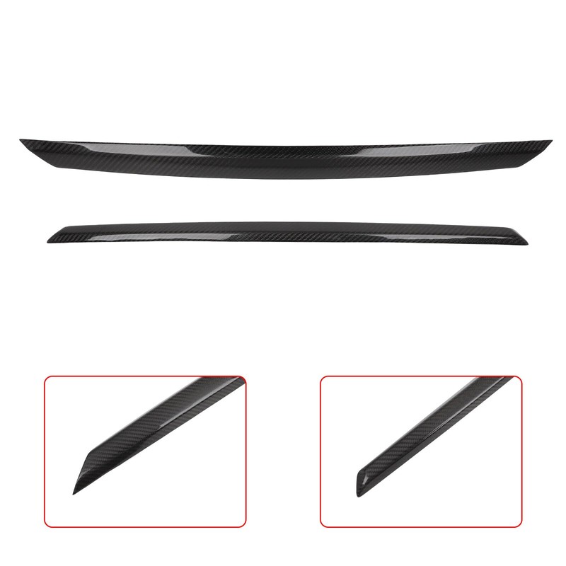 SCITOO Glossy Black Rear Trunk Plate Trim Cover Overlay Fits