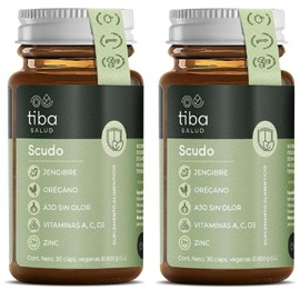 TIBA SALUD - SCUDO Frmula funcional para el sistema inmune - Suplemento alimenticio con mltiples beneficios para tu salud, Duo pack, Resultados desde 