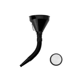 Wide Mouth Oil Funnel with Handle, Automotive Flex Funnel with Flexible Spout Extension Nozzle Hose Mesh Screen Filter for Cars Motorcycles Engine Oil, Liquid, Diesel, Kerosene, Gasoline