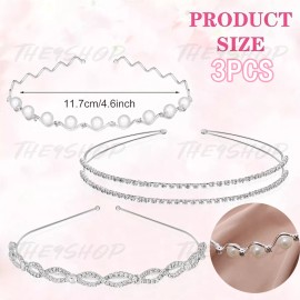 THE9SHOP Diademas Moda Perlas Scrunchies Accesorios Para Niñas Mujer