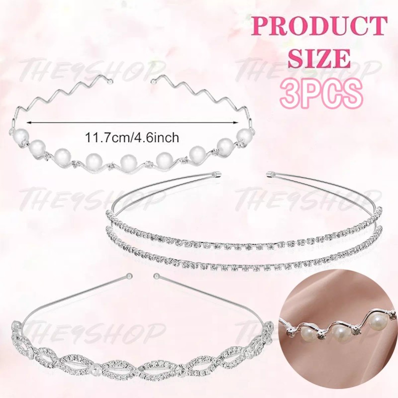 THE9SHOP Diademas Moda Perlas Scrunchies Accesorios Para Niñas Mujer