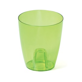 Prosper Plast DUOW160T-CG55G 16 x 18.3 cm Coubi Flowerpot - Transparent Green (12-Piece)
