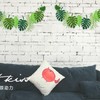 AIBAOBAO Pack of 2 Green Tropical Palm Leaves Bunting -