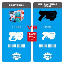 X-Shot-Excel-Xcess TK-12(12Darts) by Zuru