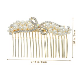 Vaguelly Bridal Hair Comb with Rhinestones Elegant Alloy Side Comb for Weddings Special Occasions and Parties Stunning Bridal Hair Accessories for Brides and Bridesmaids