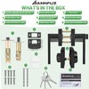 ANNFUZ Keyed Alike Combo Set Entry Door Lever Lock Set