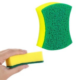 Glamified 5 Pack Kitchen Cleaning Sponges Sponge Scrubber Non Scratch for Kitchen Multi-Purpose Washing Up Pads for Pan,Pot, Garage, Bathroom, Furniture, Dishes, Car&Steel Wash