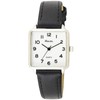 Ravel Women's Classic Square Everyday Watch with Clear Numbers -