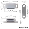 SDTWZW Cabinet Magnets Latch White Magnetic Door Catch for Cupboard